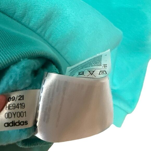 adidas Originals Trefoil Essentials Hoodie Joggers Sweatsuit Set Co-Ord Green - Picture 10 of 13